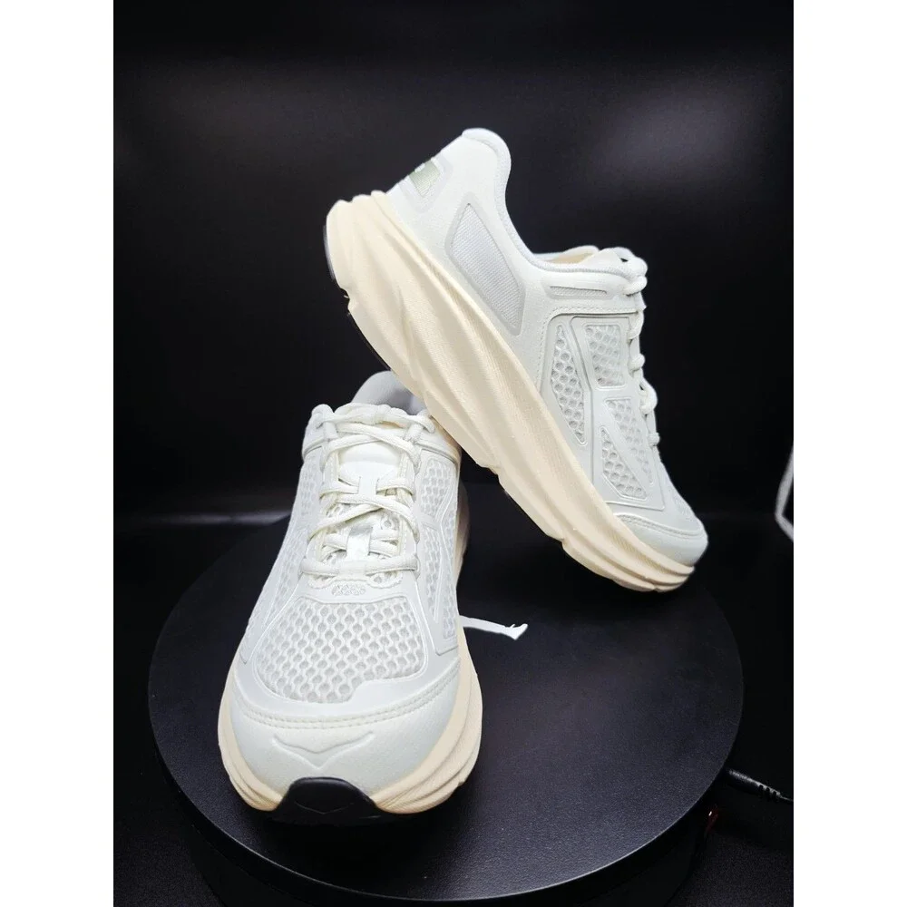 HOKA Clifton One9 Low Top Mesh Sneaker Frost/Cosmic Cream/Grey US 7.5M/8.5W